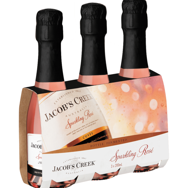 JACOBS CREEK SPARKLING ROSE PICCOLO Bottle 200ml - 3 Pack