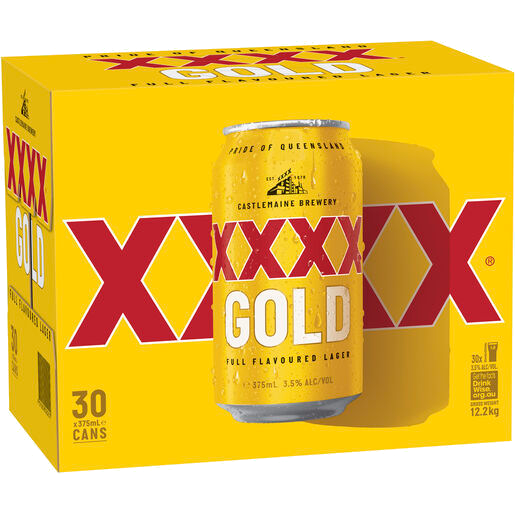 XXXX GOLD Can 375ml - 30 Pack