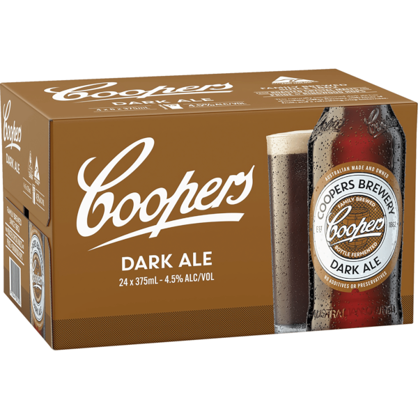 COOPERS DARK ALE Bottle 375ml - 4x6 Pack Carton