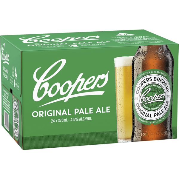 COOPERS PALE ALE Bottle 375ml - 4x6 Pack Carton
