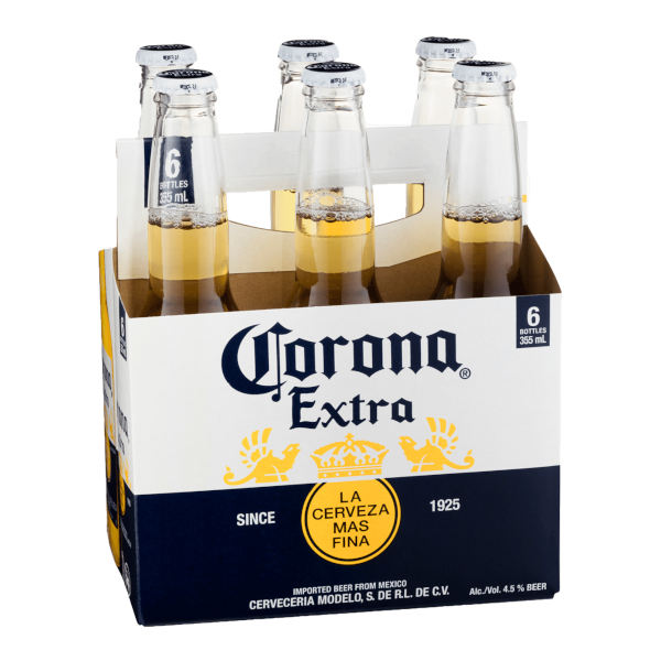 CORONA EXTRA Bottle 355ml - 6 Pack