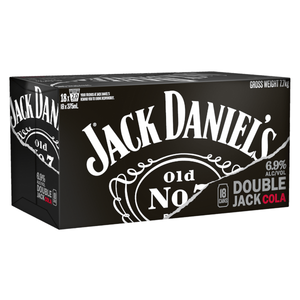 DOUBLE JACK & COLA Can 375ml - 18 Pack
