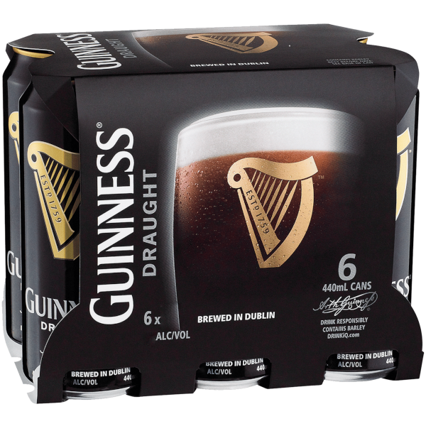 GUINNESS DRAUGHT Can 440ml - 6 Pack