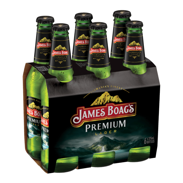 JAMES BOAG PREMIUM LAGER Bottle 375ml - 6 Pack