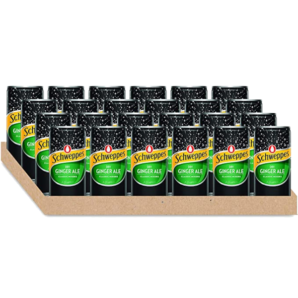 SCHWEPPES DRY GINGER ALE Can 200ml - 24 Pack