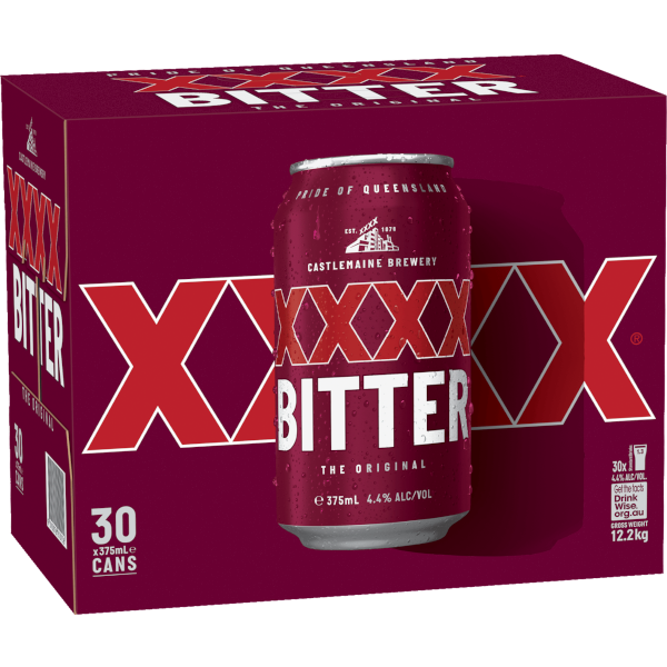 XXXX BITTER Can 375ml - 30 Pack