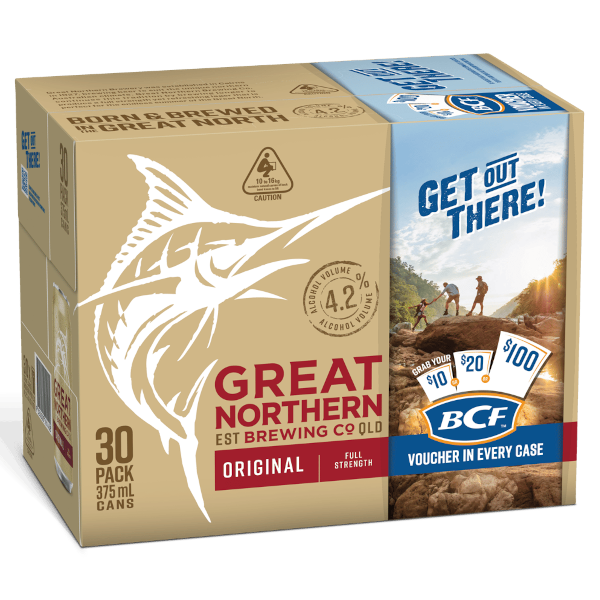 GREAT NORTHERN ORIGINAL 4.2% Can 375ML - 30 Pack