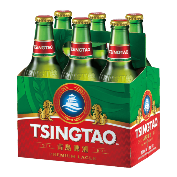 TSINGTAO PREMIUM BEER Bottle 375ml - 6 Pack