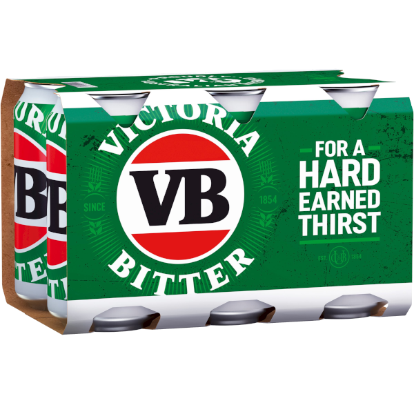VICTORIA BITTER Can 375ml - 6 Pack