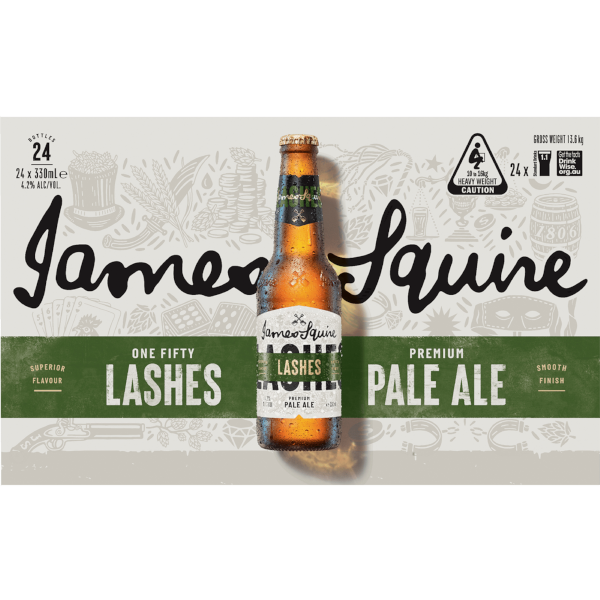 JAMES SQUIRE 150 LASHES Bottle 330ml - 4x6 Pack Carton