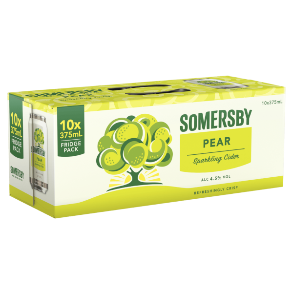 SOMERSBY PEAR CIDER Can 375ml - 10 Pack
