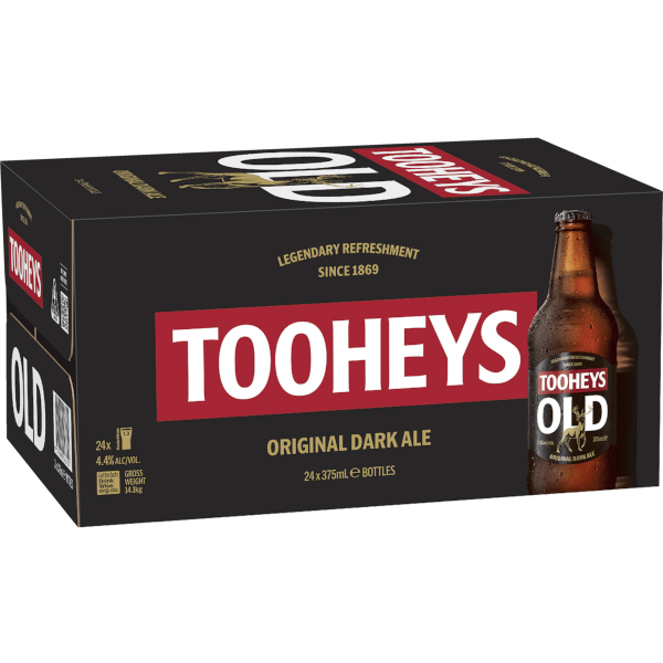 TOOHEYS OLD Bottles 375ml - 4 x 6 Pack Carton