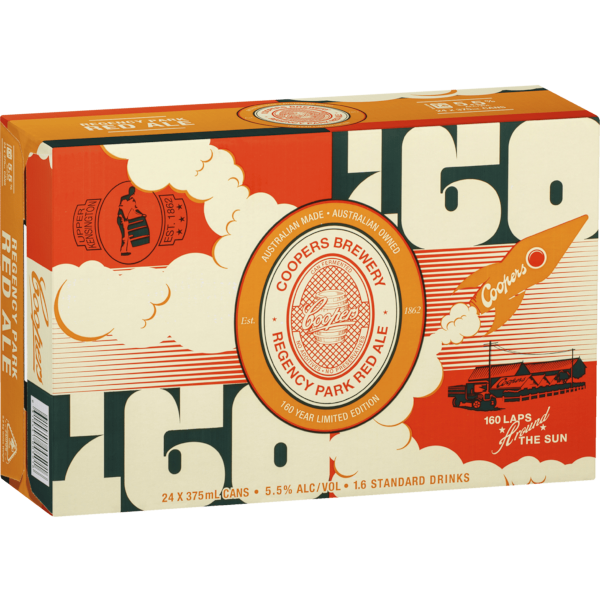 COOPERS REGENCY PARK RED ALE Can 375ml - 6x4 Pack Carton