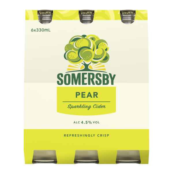 SOMERSBY PEAR CIDER Bottle 330ml - 6 Pack