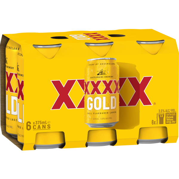 XXXX GOLD Can 375ml - 6 Pack