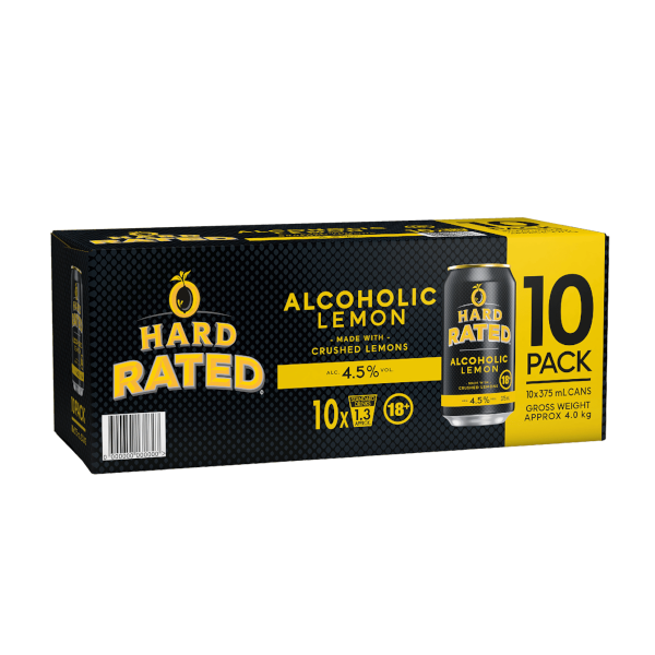 HARD RATED Can 375ml - 10 Pack
