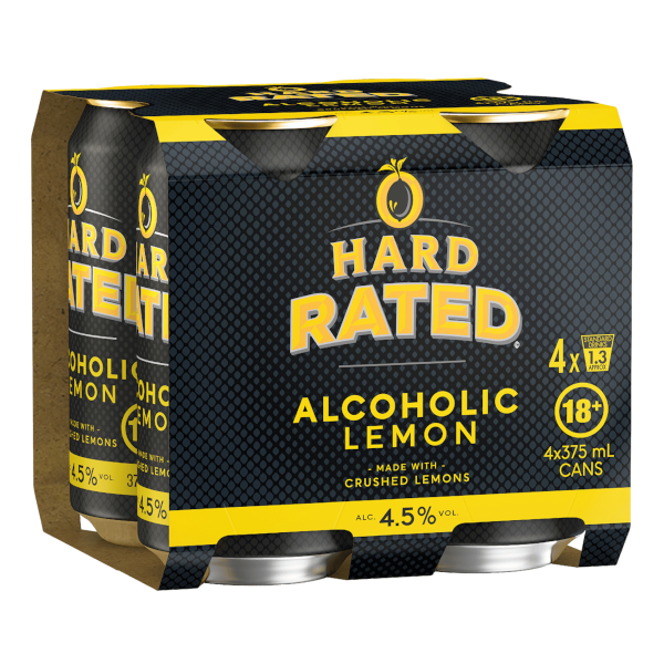 HARD RATED Can 375ml - 4 Pack