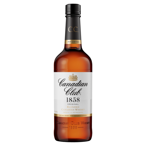 CANADIAN CLUB WHISKEY 37% Bottle 1000ml - Single