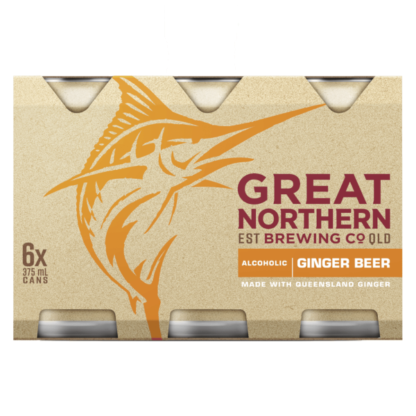 GREAT NORTHERN GINGER BEER 4% Can 375ml - 6 Pack