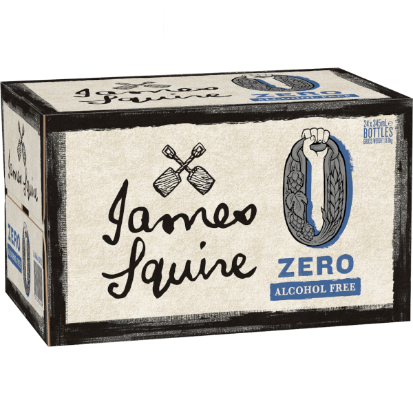 JAMES SQUIRE ZERO Bottle 345ml - 4x6 Pack Case