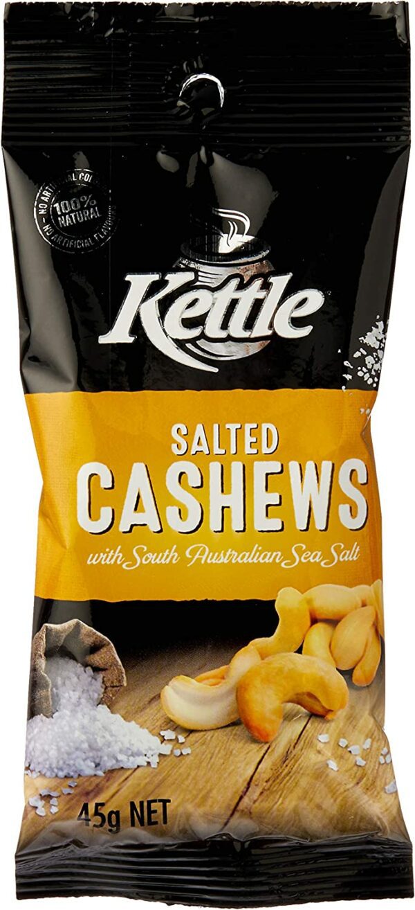 KETTLE SALTED CASHEWS 45G
