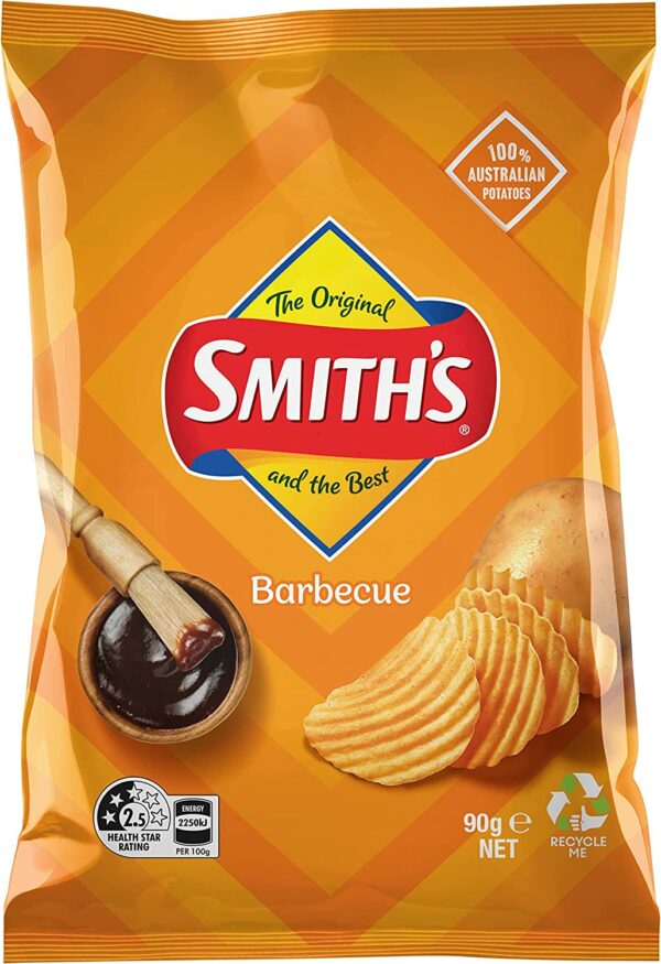 SMITHS BARBECUE CHIPS 90G
